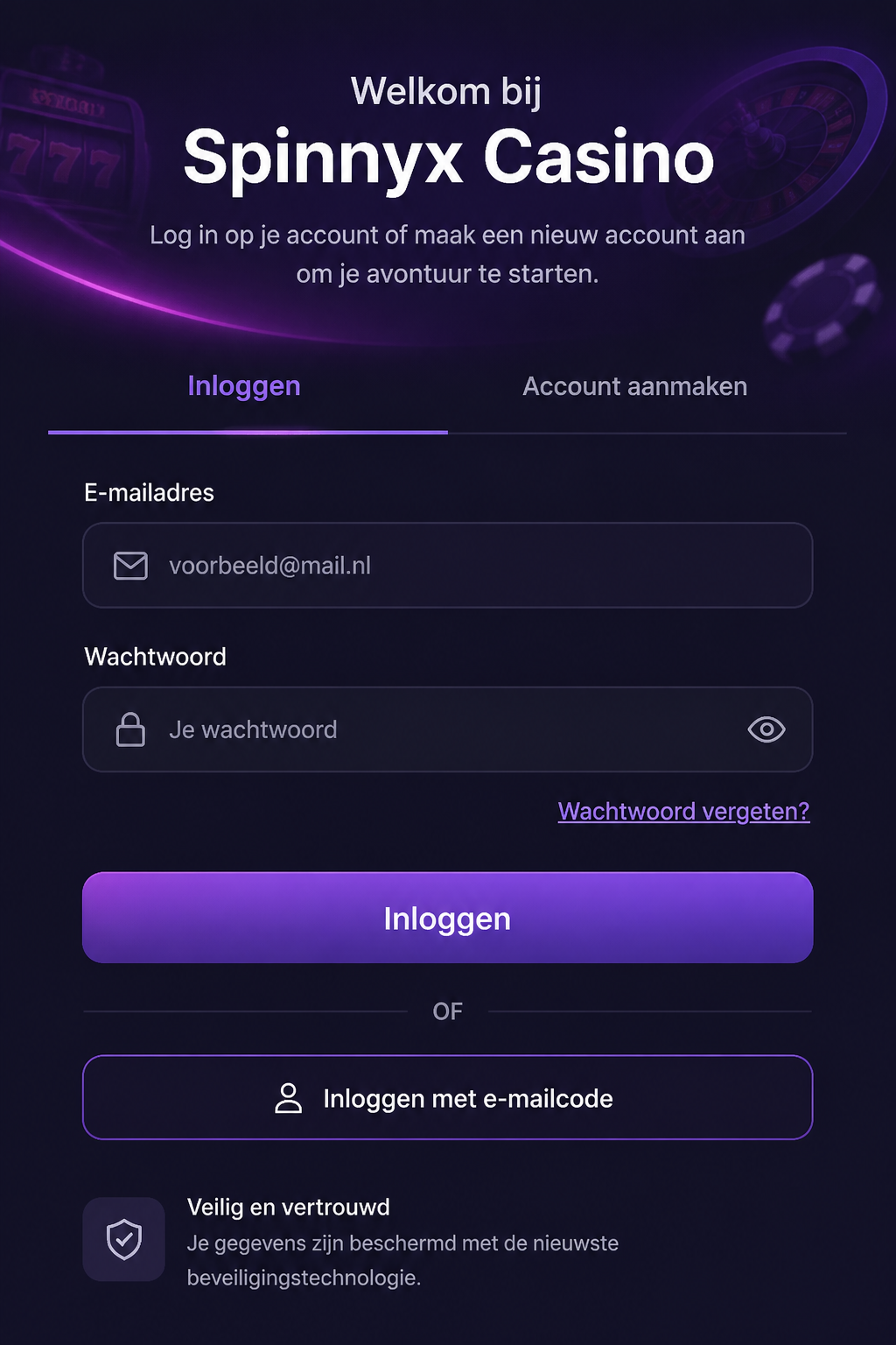 Spinnyx Casino screen 3